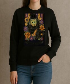 Halloween Ghost And Cat sweater
