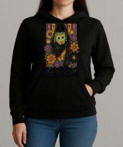Halloween Ghost And Cat Unihoodie