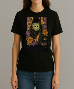 Halloween Ghost And Cat Womentee