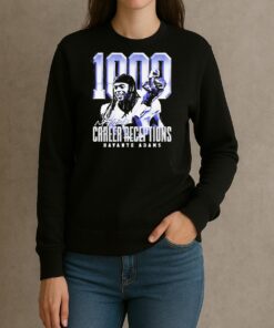 1000 Career Receptions Signature Davante Adams Shirt sweater