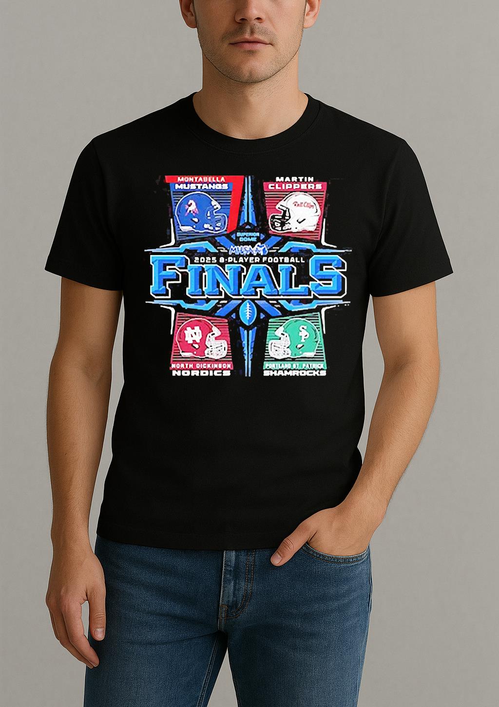 2025 Mhsaa 8 Player Football Finals Hetmets Shirt