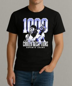 1000 Career Receptions Signature Davante Adams Shirt