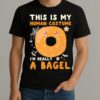 This Is My Human Costume I’m Really A Bagel Halloween Shirt