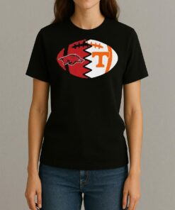 Arkansas Razorbacks Vs Tennessee Volunteers Nfl Football 2025 Shirt Womentee