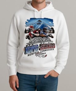 Arkansas Vs Memphis Game Day 2025 Paint Unisexhoodie