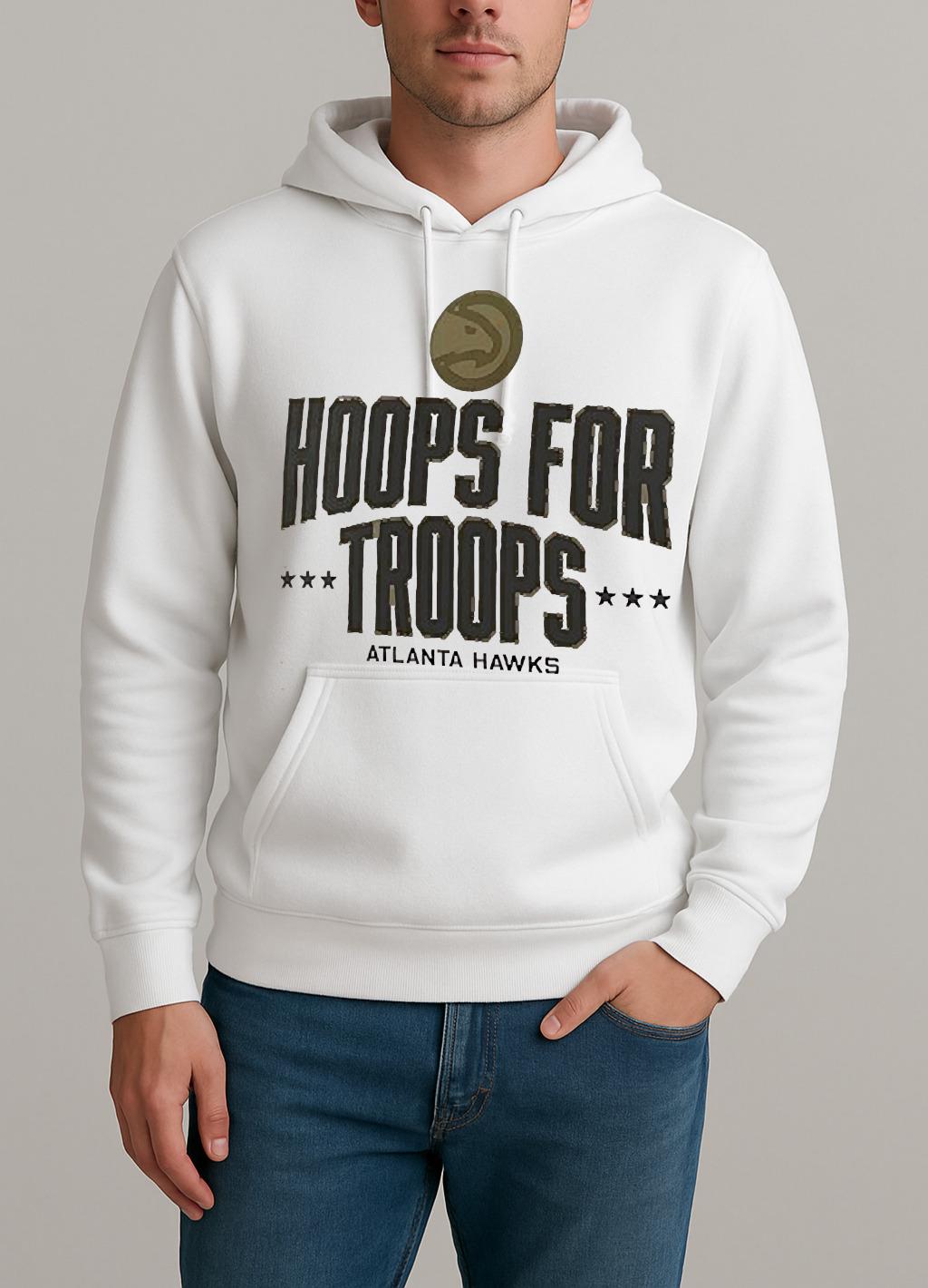 Atlanta Hawks Hoops For Troops Shirt Unisexhoodie