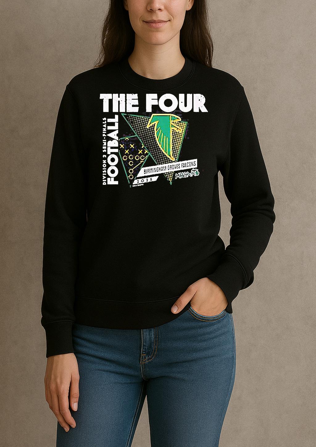 Birmingham Groves Falcons The Four 2025 Mhsaa Football D2 Finals Shirt sweater