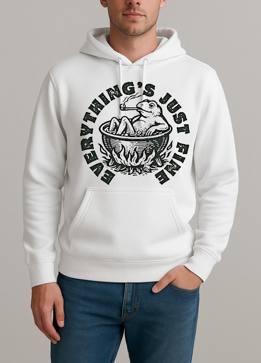 Boiling Frog Everythings Just Fine Shirt Unisexhoodie