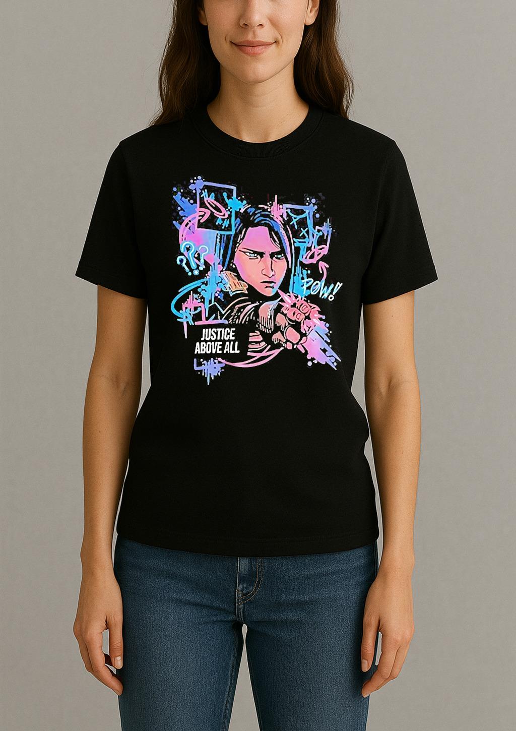 Caitlyn Kiramman Justice Above All Shirt Womentee