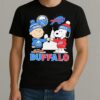 Charlie Brown Buffalo Sabres Hockey And Snoopy Buffalo Bills Baseball Skyline Shirt