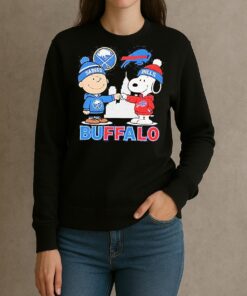 Charlie Brown Buffalo Sabres Hockey And Snoopy Buffalo Bills Baseball Skyline Shirt sweater