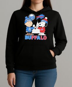 Charlie Brown Buffalo Sabres Hockey And Snoopy Buffalo Bills Baseball Skyline Shirt Unihoodie