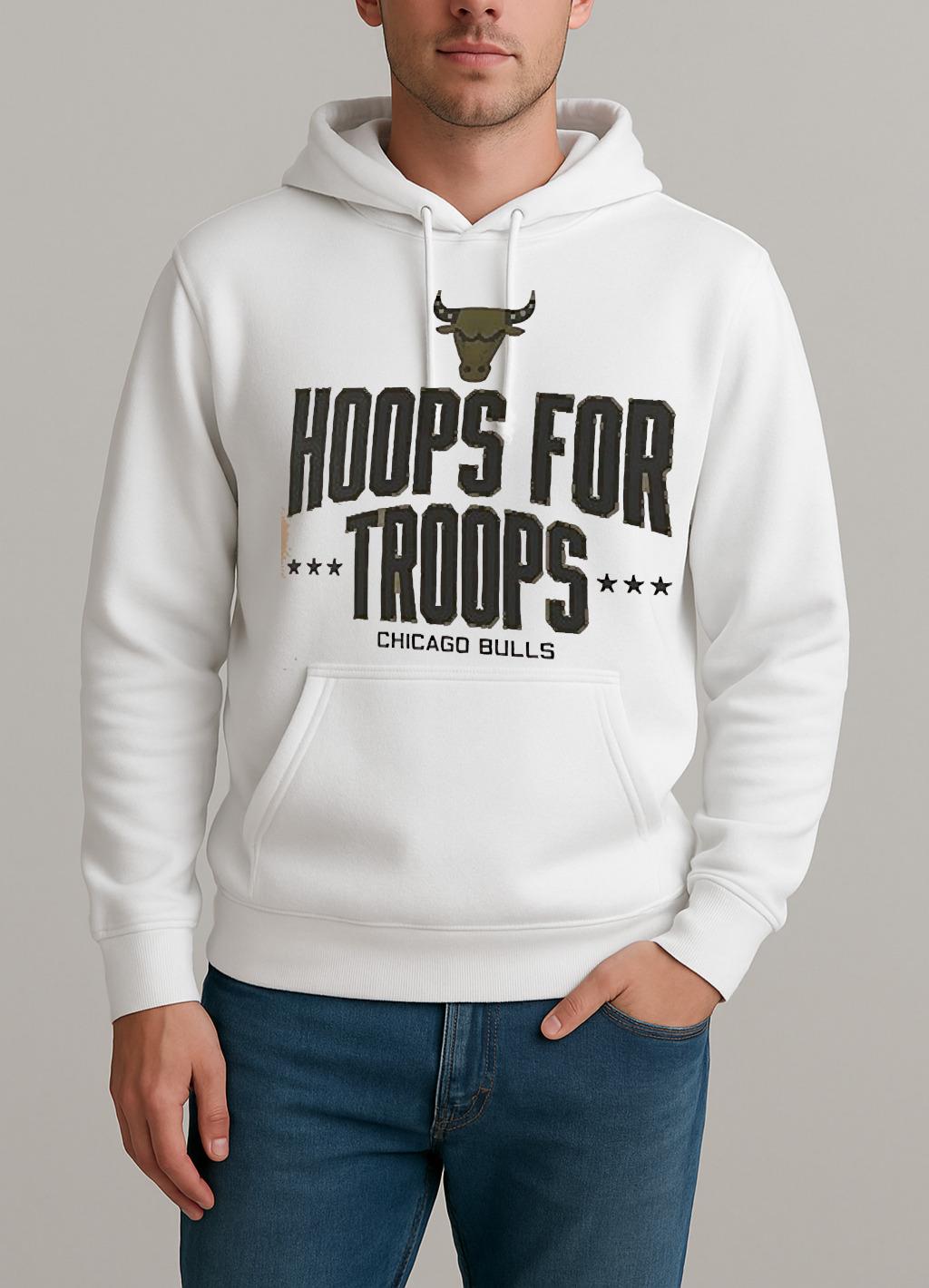 Chicago Bulls Hoops For Troops Shirt Unisexhoodie