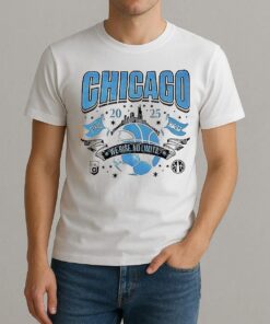 Chicago Sky X Stars 2025 We Rise No Limits Shirt
