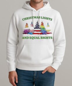 Christmas Lights And Equal Rights Shirt Unisexhoodie