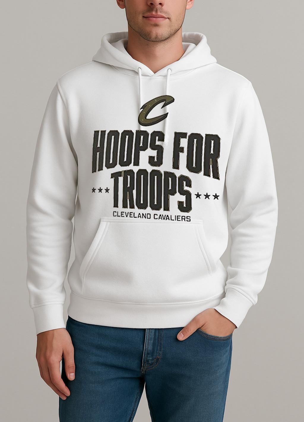 Cleveland Cavaliers Hoops For Troops Shirt Unisexhoodie