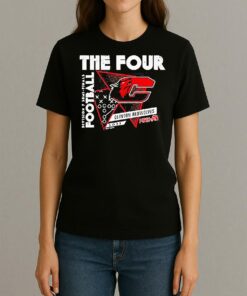 Clinton Redwolves The Four 2025 Mhsaa Football D7 Semi Finals Shirt Womentee