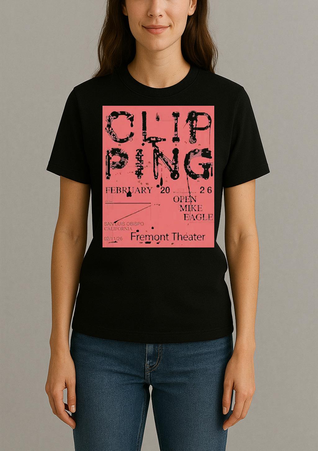 Clipping Open Mike Eagle February 2026 Tour Usa Premium Shirt Womentee