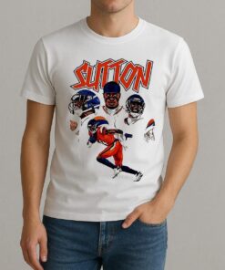 Courtland Sutton Denver Broncos Player Collage Shirt