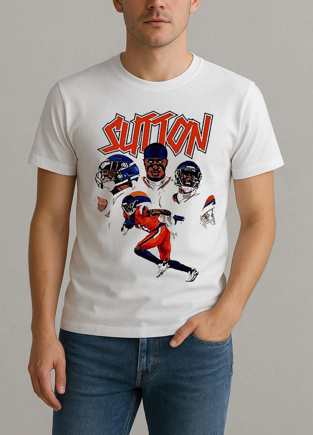 Courtland Sutton Denver Broncos Player Collage Shirt