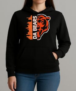 Da Bears Graphic Chicago Football City Skyline Shirt Unihoodie