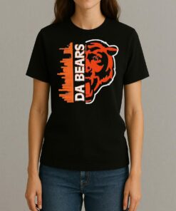 Da Bears Graphic Chicago Football City Skyline Shirt Womentee