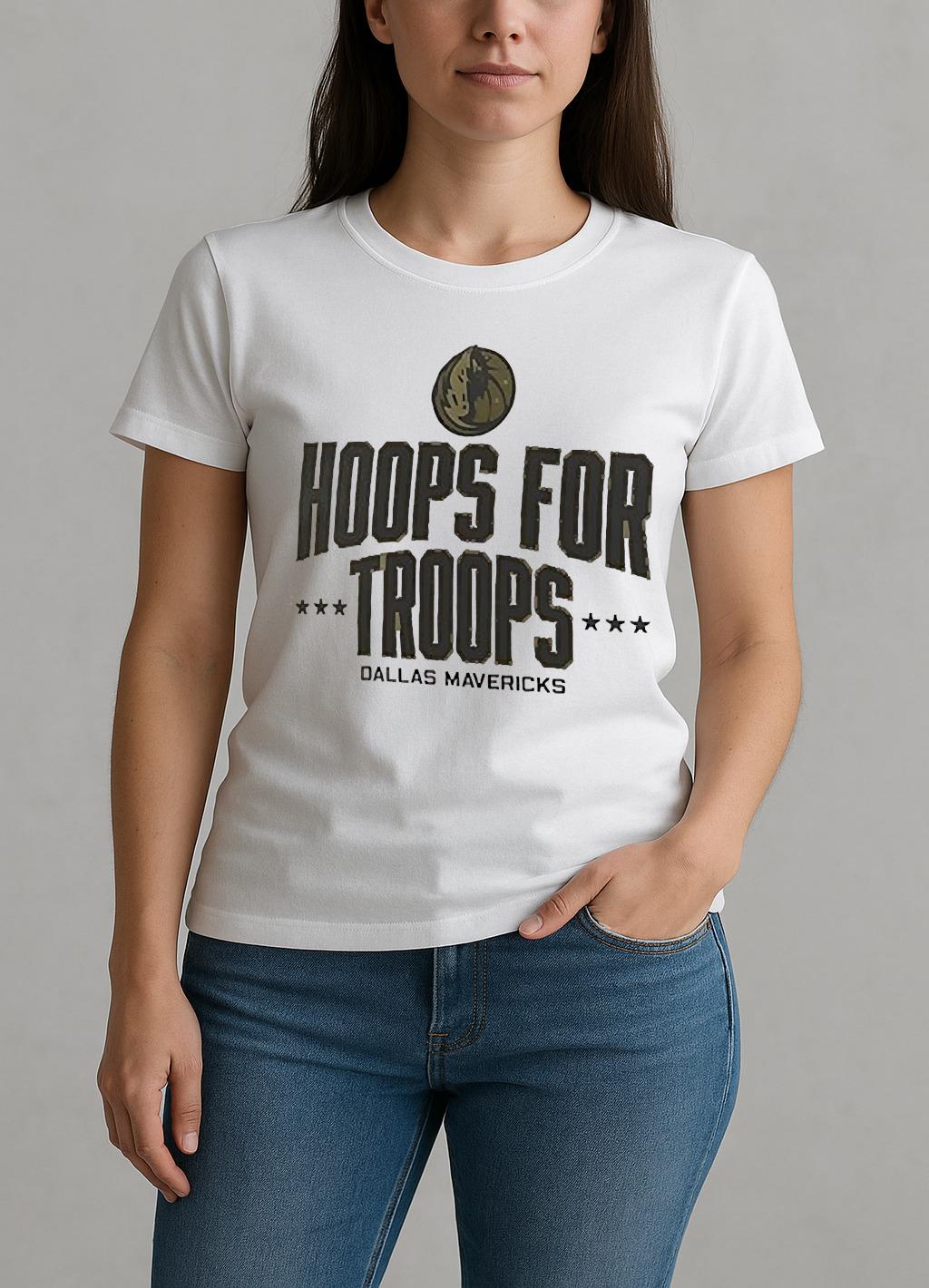 Dallas-Mavericks-Hoops-For-Troops-T-Shirt-1 W-tee