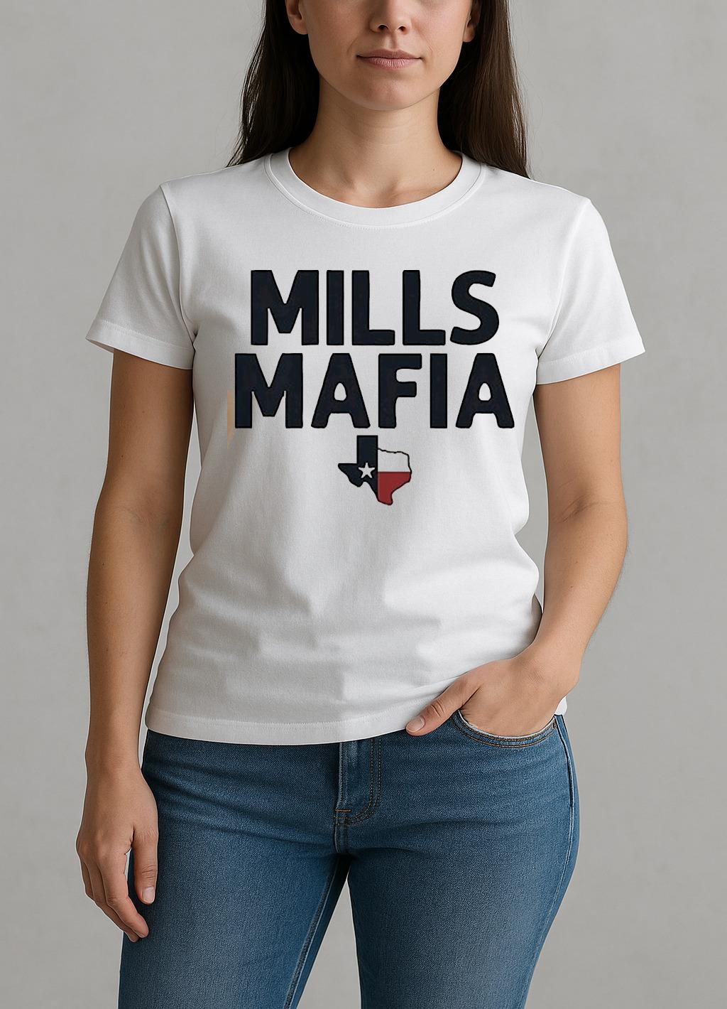 Davis Mills Mafia Houston Texans Map W-tee