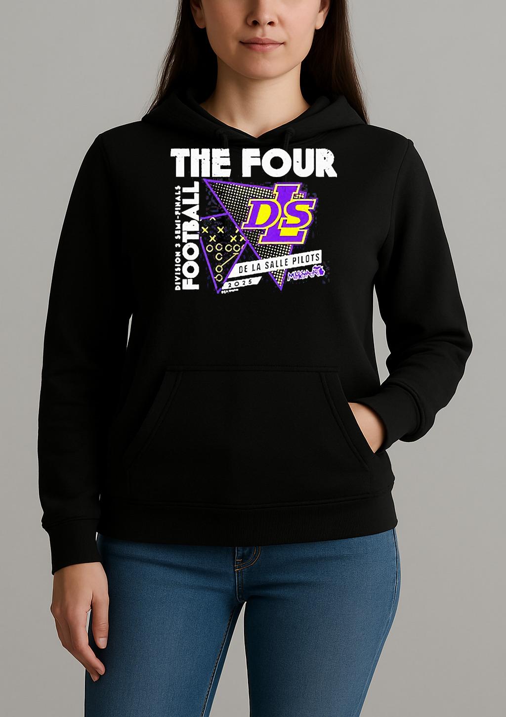 De La Salle Pilots The Four 2025 Mhsaa Football D3 Finals Shirt Unihoodie