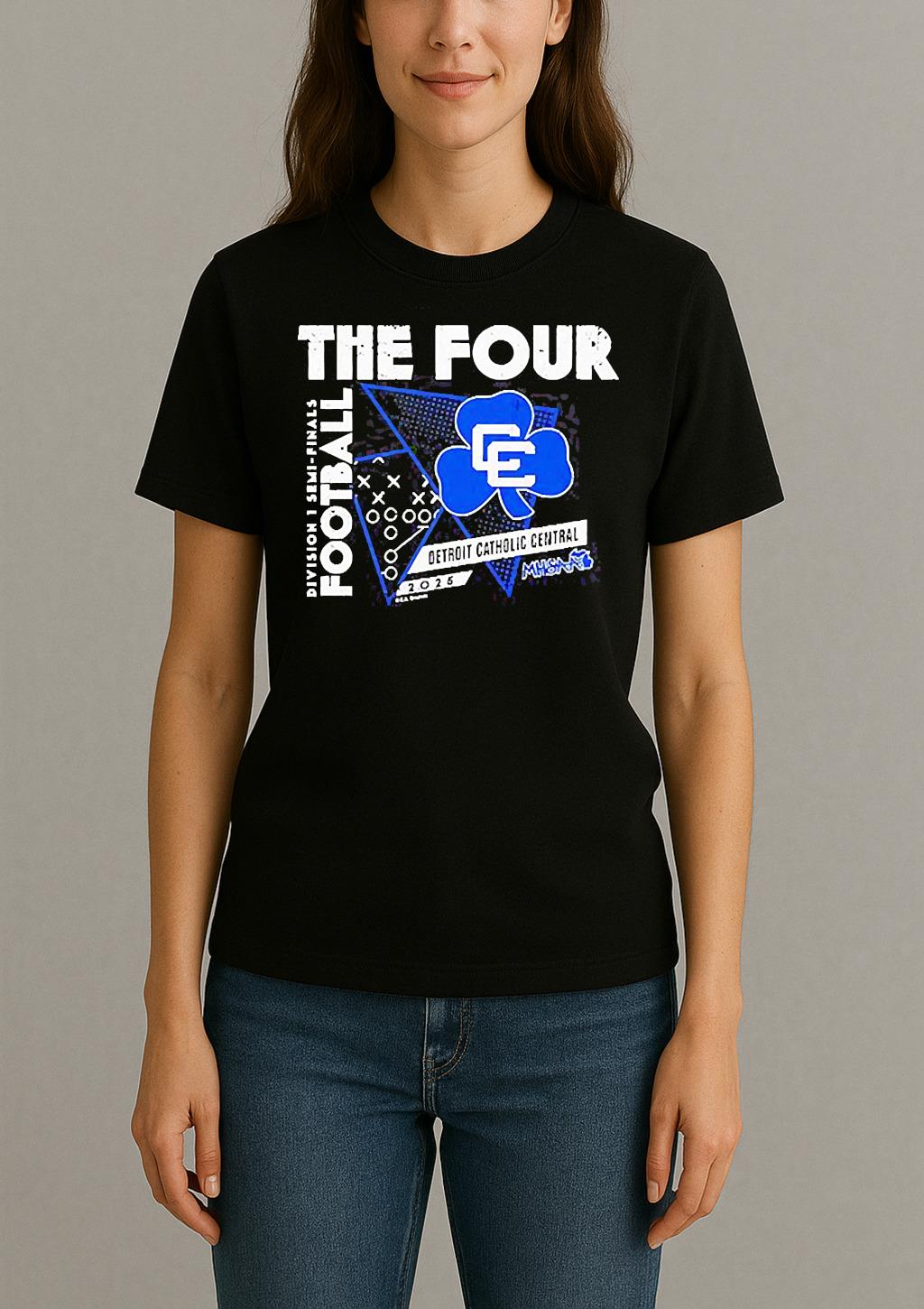 Detroit Catholic Central The Four 2025 Mhsaa Football D1 Finals Shirt Womentee