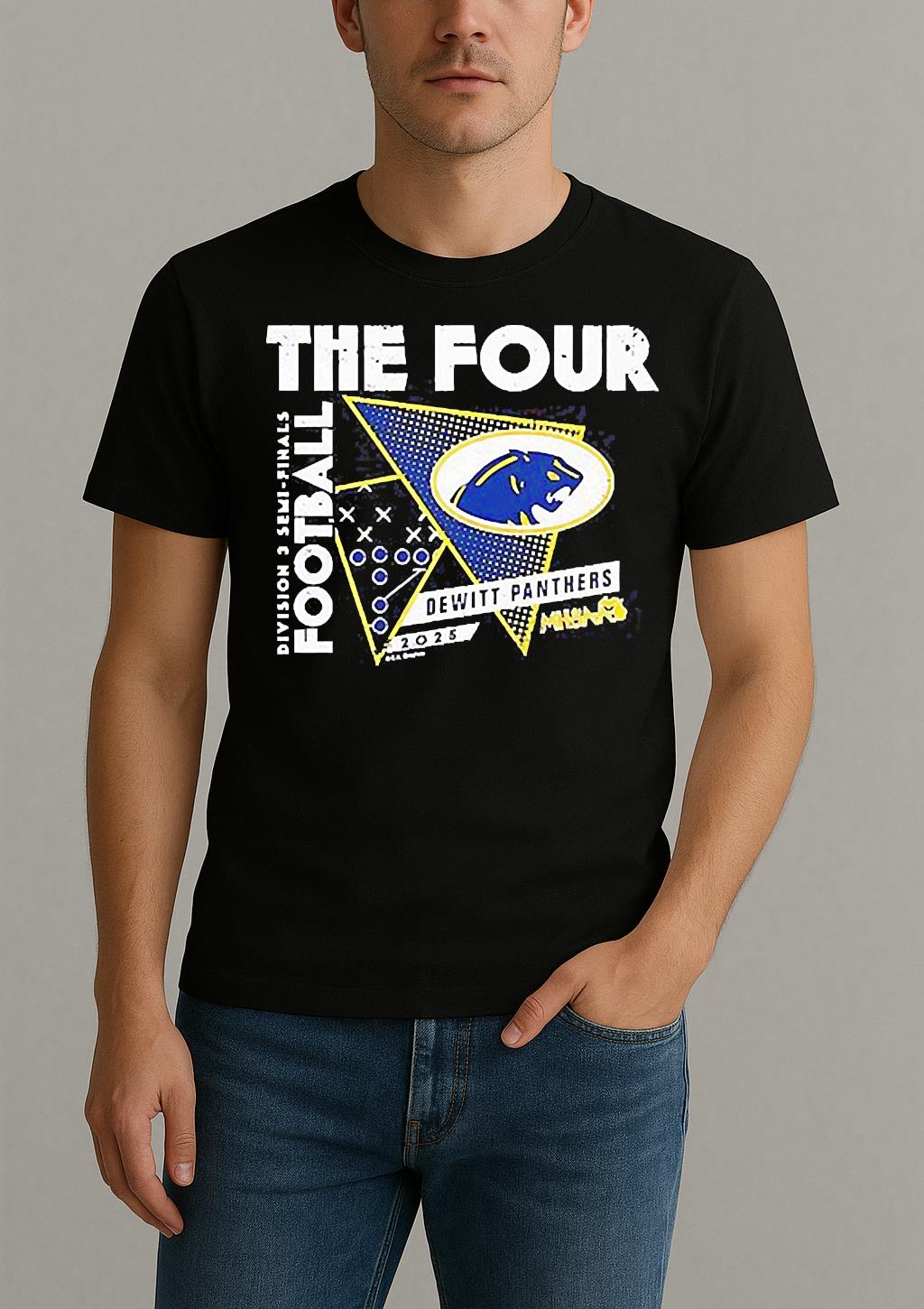 Dewitt Panthers The Four 2025 Mhsaa Football D3 Finals Shirt
