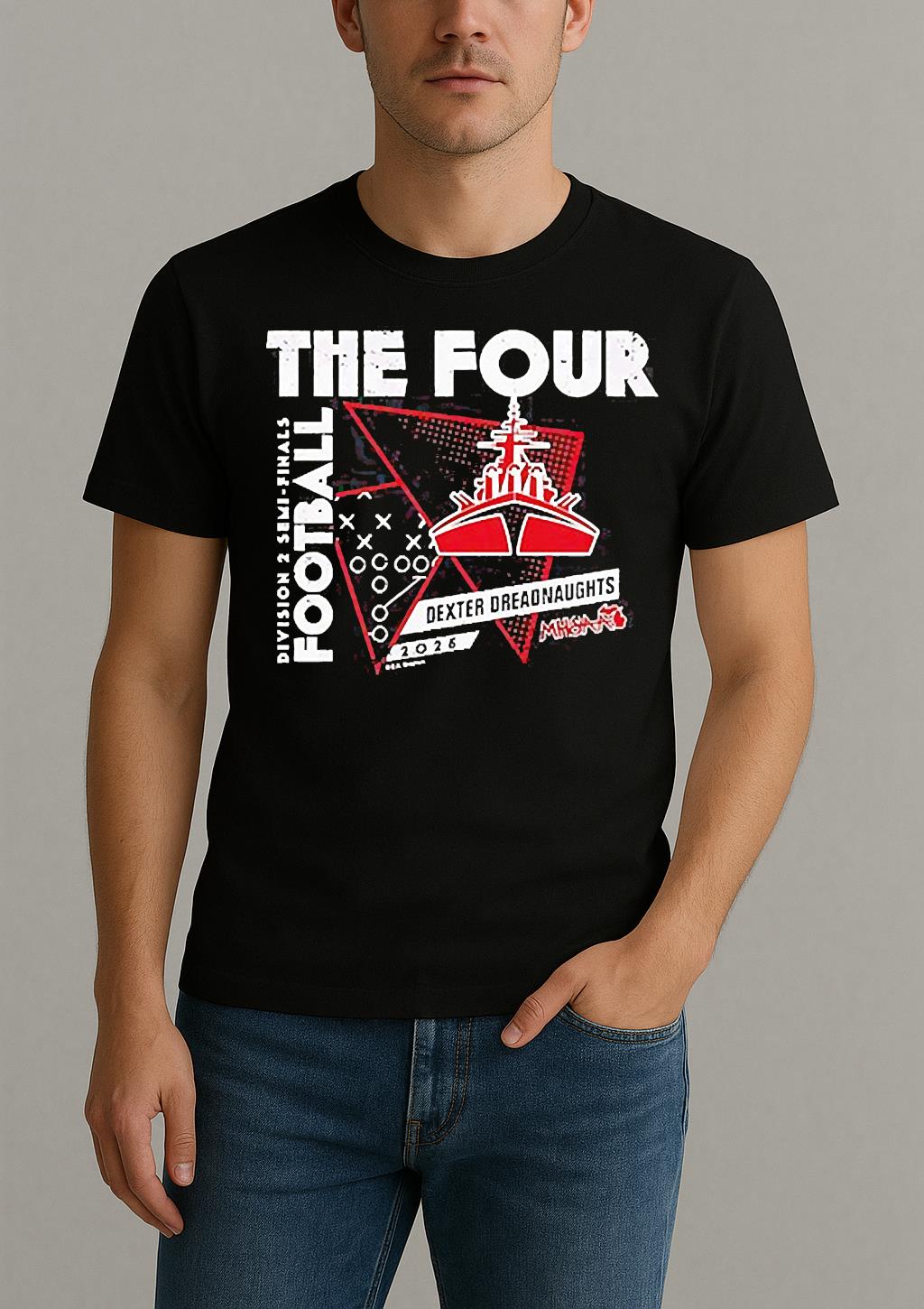 Dexter Dreadnaughts The Four 2025 Mhsaa Football D2 Finals Shirt
