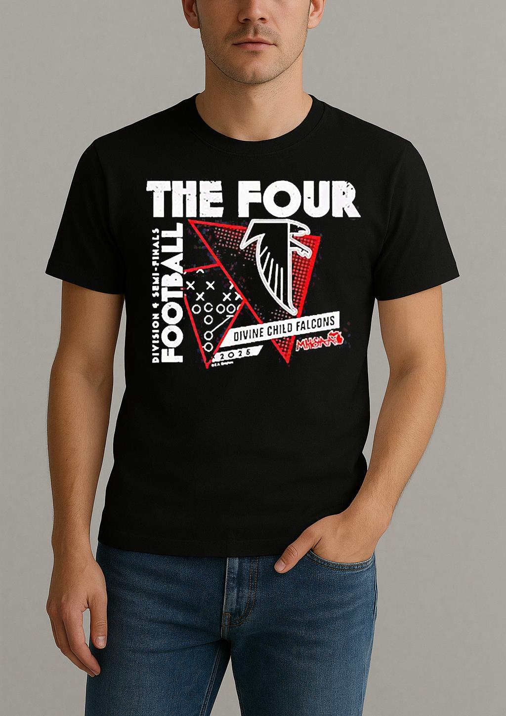 Divine Child Falcons The Four 2025 Mhsaa Football D4 Semi Finals Shirt