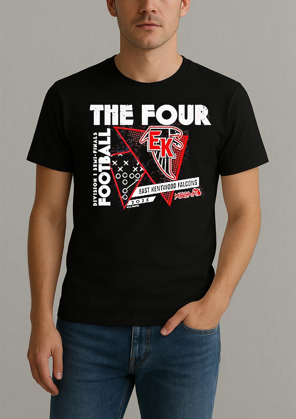East Kentwood Falcons The Four 2025 Mhsaa Football D1 Finals Shirt