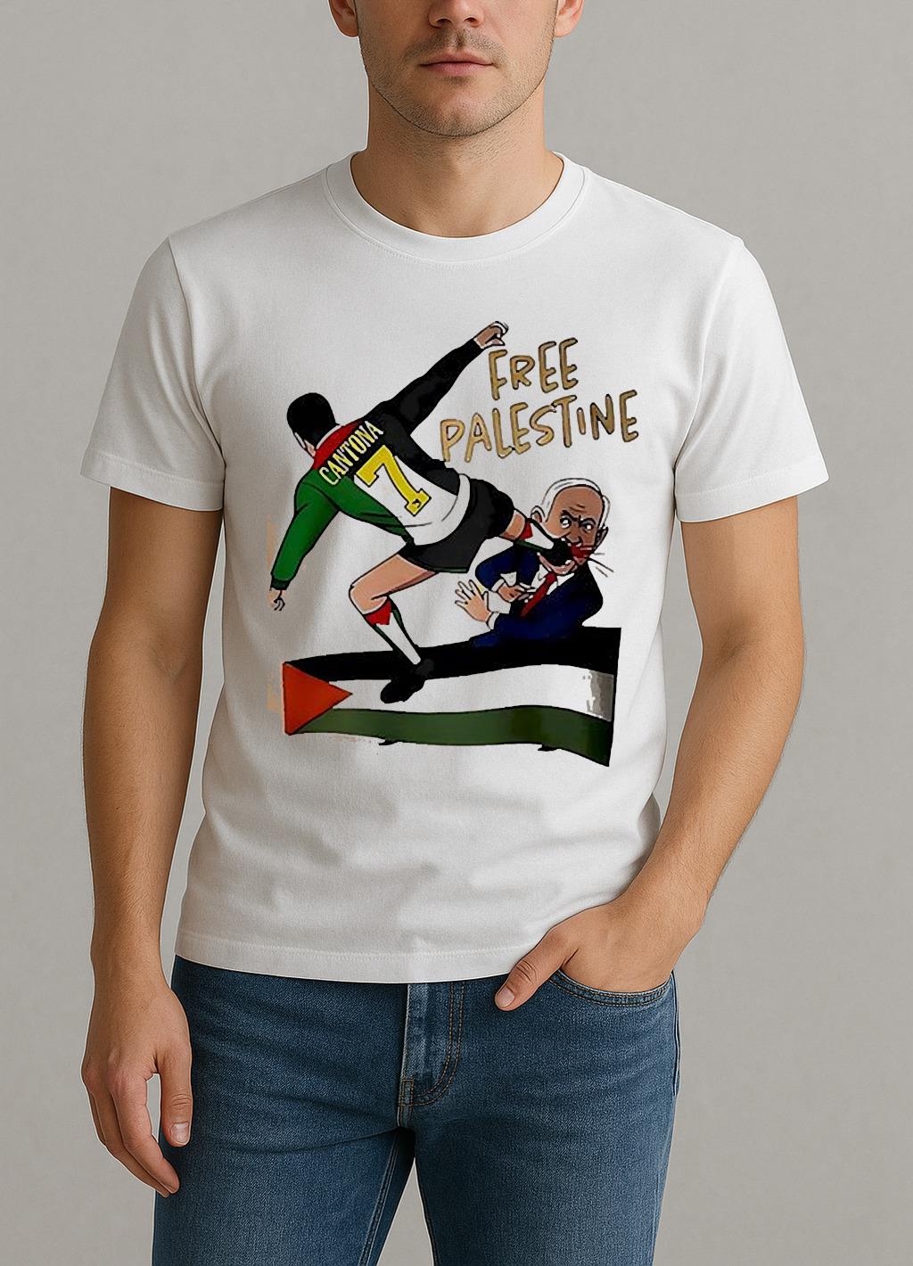 Eric Cantona Free Palestine Shirt