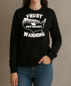 Frost Get Ready Warning United State Map Shirt sweater