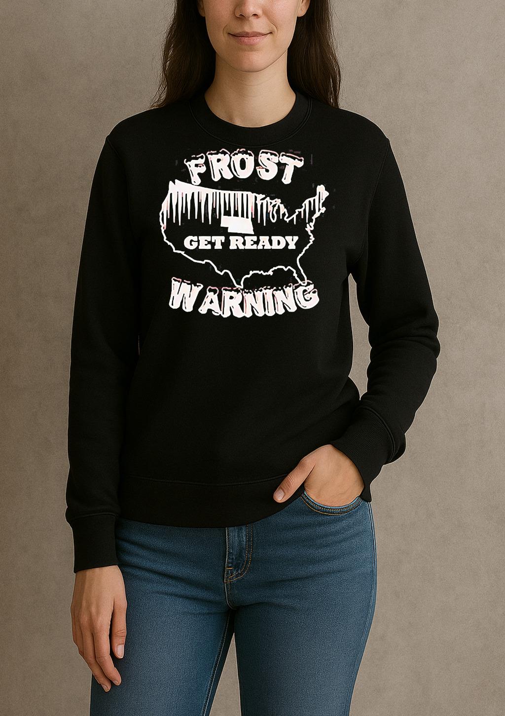Frost Get Ready Warning United State Map Shirt sweater