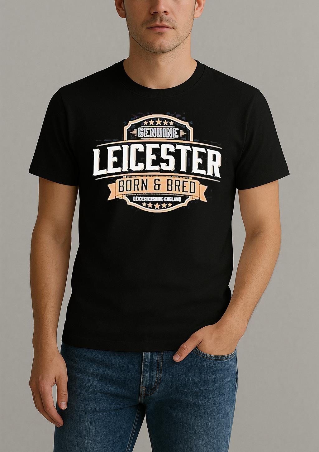 Genuine Leicester Born And Bred Logo Shirt
