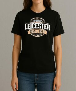 Genuine Leicester Born And Bred Logo Shirt Womentee