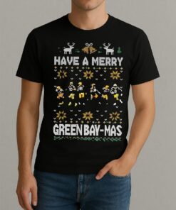 Green Bay Packers Have A Merry Green Bay Mas Merry Christmas Shirt