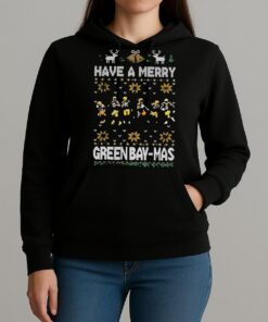 Green Bay Packers Have A Merry Green Bay Mas Merry Christmas Shirt Unihoodie