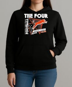 Hudson Tigers The Four 2025 Mhsaa Football D8 Semi Finals Shirt Unihoodie