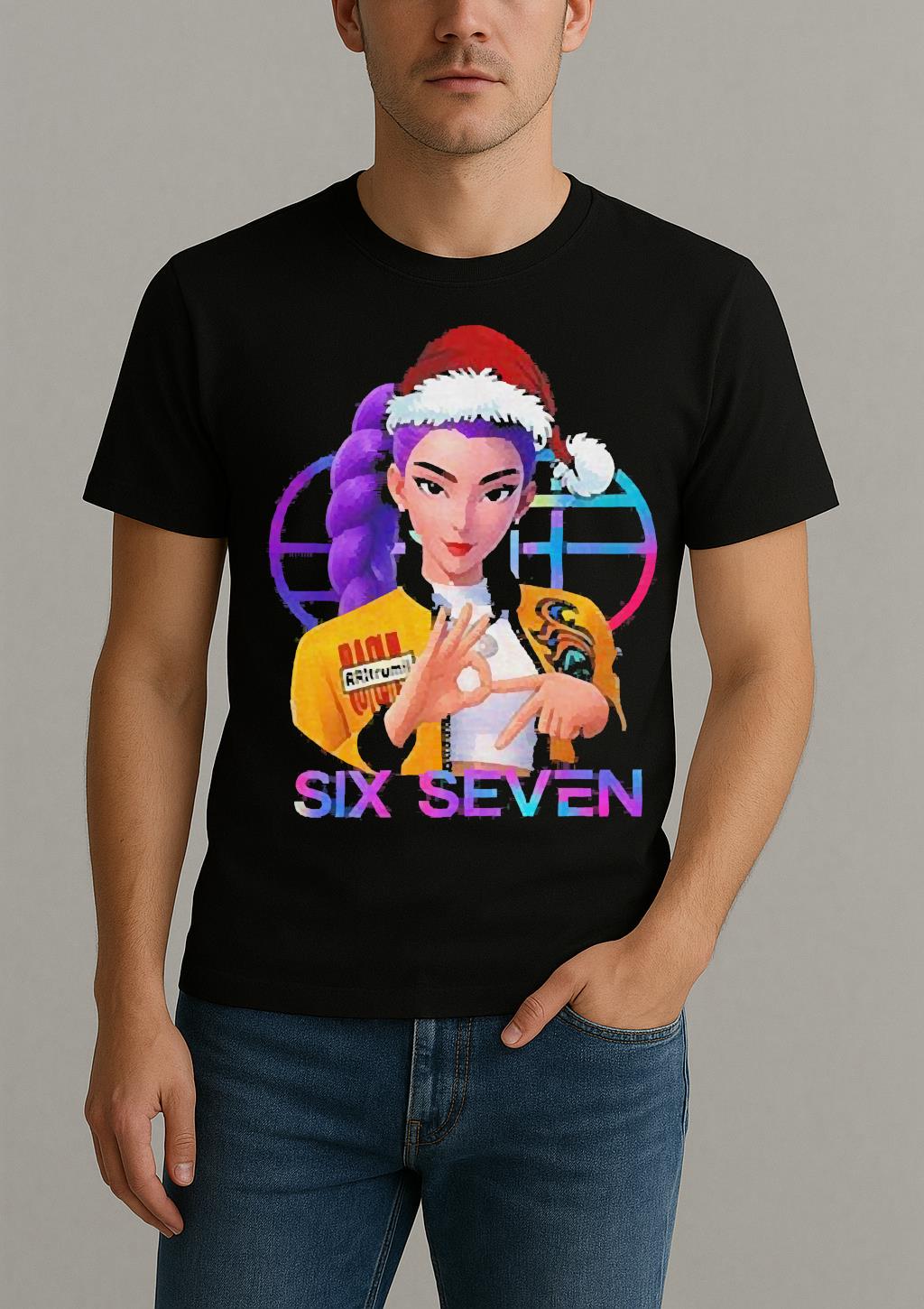 Huntrix K Pop Demon Hunters 6 7 Meme Funny Christmas Shirt