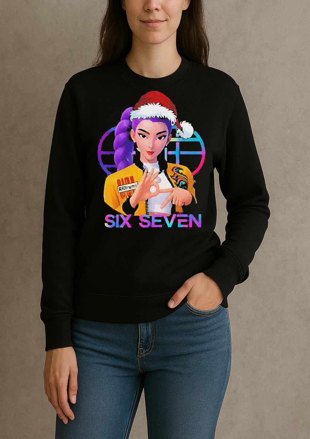 Huntrix K Pop Demon Hunters 6 7 Meme Funny Christmas Shirt sweater