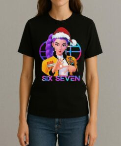 Huntrix K Pop Demon Hunters 6 7 Meme Funny Christmas Shirt Womentee