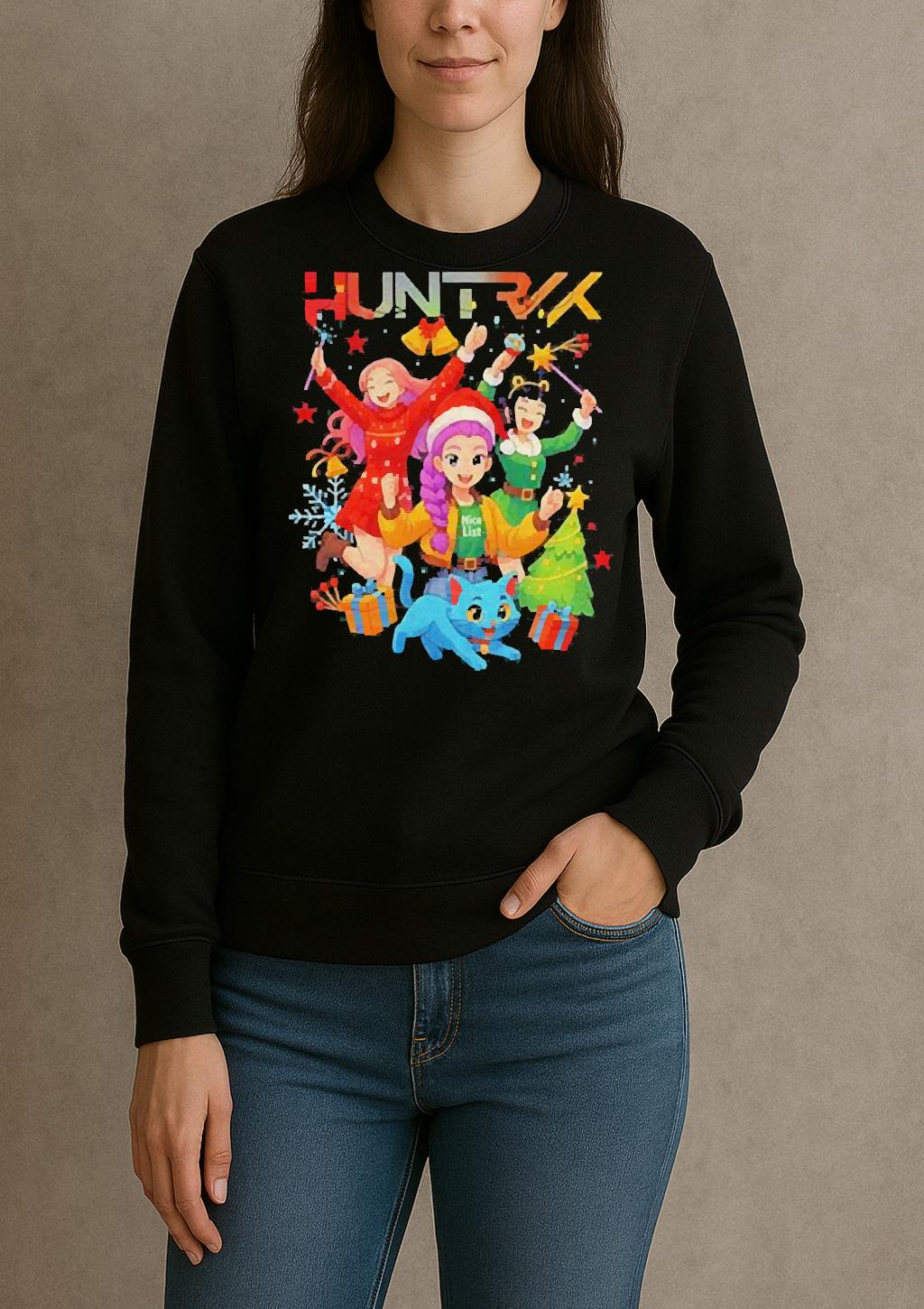Huntrix K Pop Demon Hunters Christmas Cute Kawaii Holiday Shirt sweater