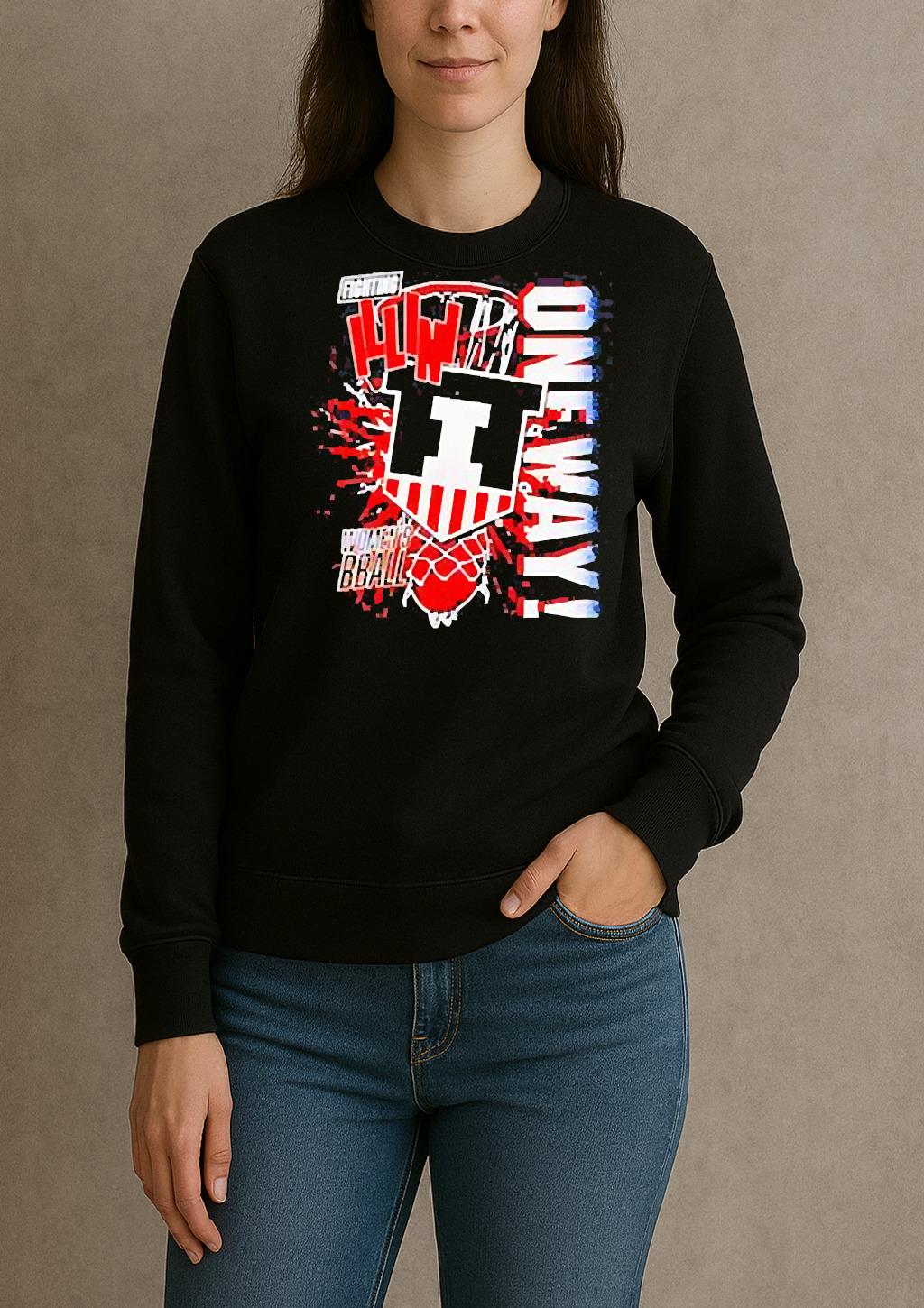 Illinois Womens Basketball One Way T Shirt sweater