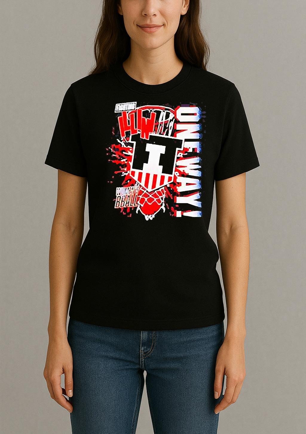 Illinois Womens Basketball One Way T Shirt Womentee