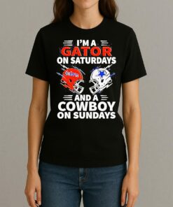 Im A Gators On Saturdays And A Cowboy On Sundays Shirt Womentee