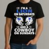 Im A Lion On Saturdays And A Cowboy On Sundays Shirt